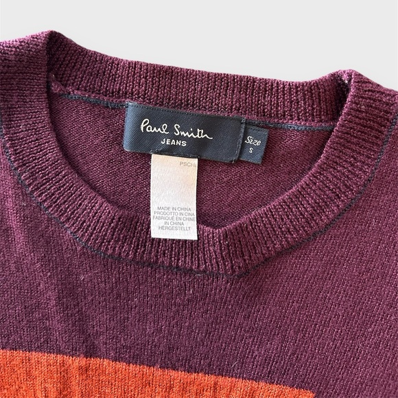 Paul Smith Purple Wool Knit Crewneck Jumper - Small - Picture 3 of 6